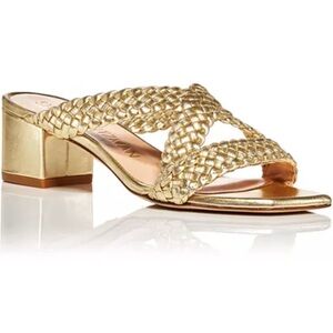 Stuart Weitzman ROSIE 50 SANDAL GOLD metallic